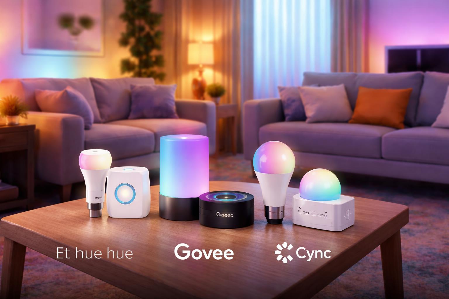 The Best Smart Lighting Systems for Renters: Philips Hue vs. Govee vs. Cync